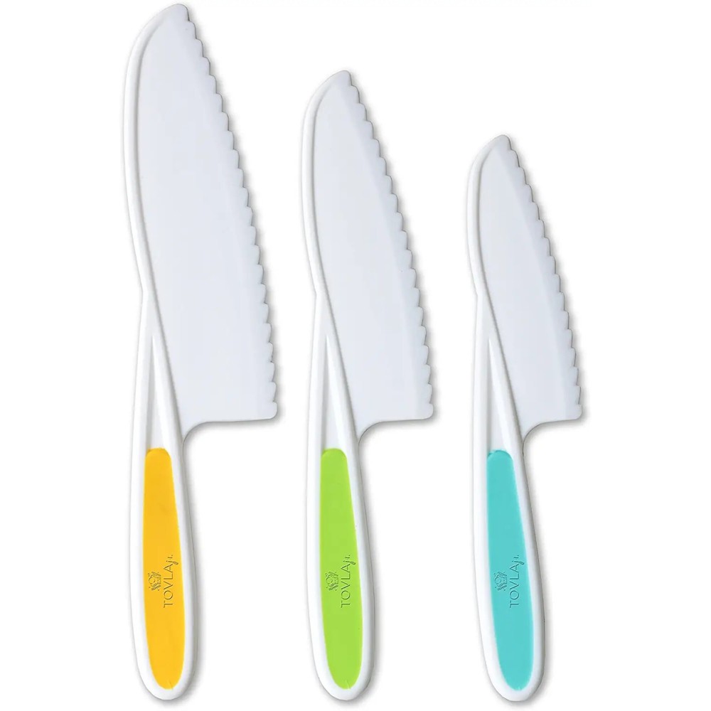 Tovla Jr. Knives for Kids 3pc Cooking Nylon Knife Set