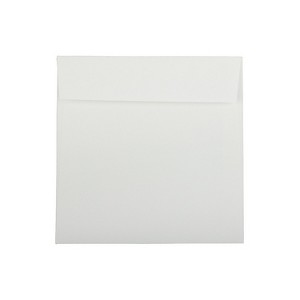 JAM Paper 8.5 x 8.5 Square Strathmore Invitation Envelopes Bright White Wove 50/Pack (900858534i) - 1 of 4