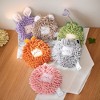REGALWOVEN Chenille Soft Absorbent Quick Drying Fuzzy Ball Hand Towel with Hanging Loop 7" x 7" 1 Pc - 3 of 4