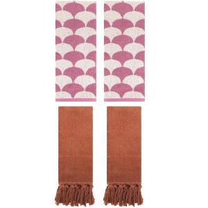 REGALWOVEN 4 Pcs Cotton Hand Towel for Bathroom - 1 of 4