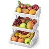 Aoibox 3-Tier Kitchen Fruit Basket, Countertop Vegetable Storage Stand, Breathable Design for Fresh Produce, Easy to Clean, Sturdy Construction - 2 of 4