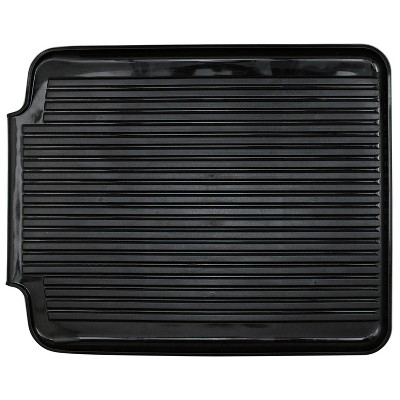 Black Plastic Ridged Dish Drain Board