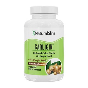 NaturalSlim Garligin - Garlic Capsules with Ginger Root Extract, 100 Capsules - 1 of 2
