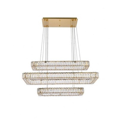 Elegant Lighting Monroe 3 - Light Pendant in  Gold