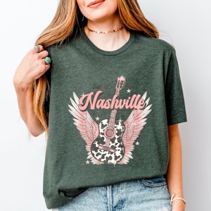 Simply Sage Market Take Me To Nashville Guitar Short Sleeve Tee - 1 of 4