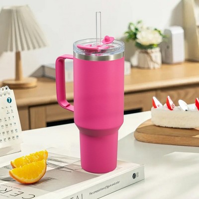 Hyleory Stylish 40oz Stainless Steel Water Tumbler with Leak-Proof Lid & Straw - Your Hydration Hero