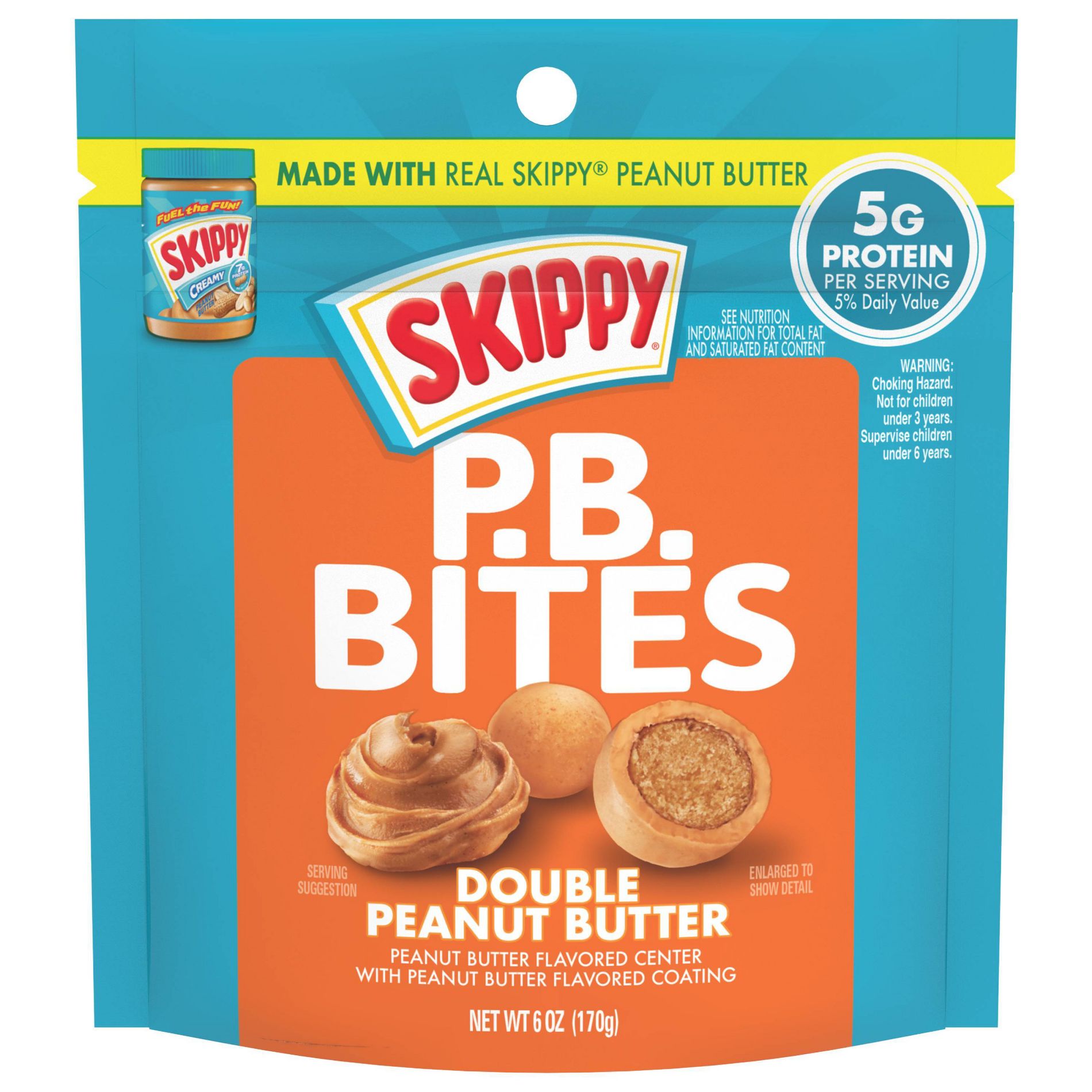 Skippy Bites Double Peanutbutter - 6oz