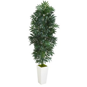 HomeStock  5 ft. Artificial Bamboo Tree in Planter for Indoor/Outdoor - 1 of 3