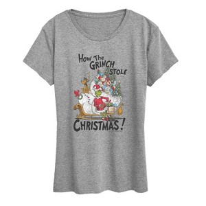 Women's - Dr. Seuss - How The Grinch Stole Christmas Short Sleeve Graphic T-Shirt - 1 of 4