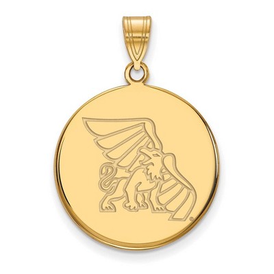 Black Bow Jewelry 14k Yellow Gold Missouri Western State Griffons NCAA Large Pendant