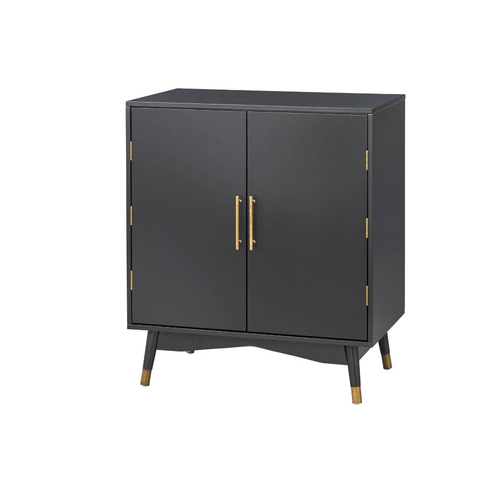 Lifestorey Killian Mid Century Modern Bar Cabinet Black