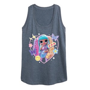 Women's - LOL Surprise! - Candylicious, Butterflies, & Hearts Graphic Racerback Tank - 1 of 4