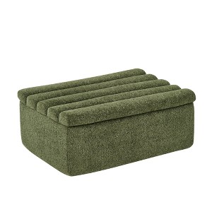 CAVINAS Plush Chenille Ottoman for Sectional Sofa,High-Resilience Foam Filled Modular Sofa for Seating & Footrest,300lbs Max for Living Room - 1 of 4