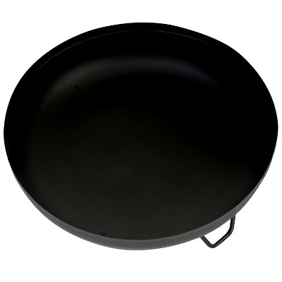 Sunnydaze Black Steel Outdoor Wood-Burning Fire Pit Bowl with Stand