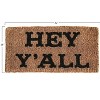 Storied Home Natural Coir "Hey Y'all" Doormat - 3 of 4