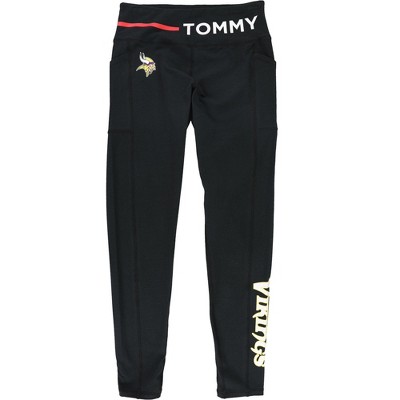 Tommy Hilfiger Womens Minnesota Vikings Stretch Compression Athletic Pants