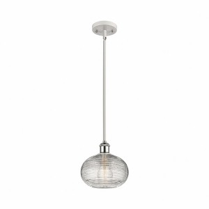 Ithaca - 1 Light Stem Hung Mini Pendant In Industrial Style-8.25 Inches Tall and 8 Inches Wide - 1 of 1
