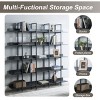 Large 5-Tier Open Bookcase,Modern Industrial Display Shelf with Metal Frame,Home Office MDF Board Storage Bookshelf-Baofuwish - 3 of 4