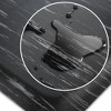 Saloniture Salon & Barber Shop Chair Anti-Fatigue Floor Mat - Black Semi Circle - 4 of 4