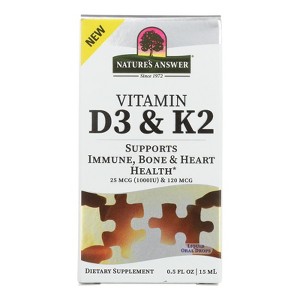 Nature's Answer - Vitamin D3 & K2 Drops - 1 Each-.5 FZ - 1 of 2