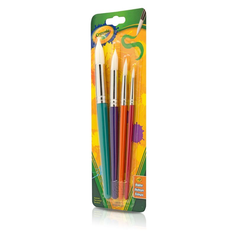 Crayola 4ct Big Paint Brushes with Round Tips, 2 of 5