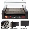 Great Northern Popcorn Hot Dog Roller Machine with Cover & Drip Tray – 1170W Stainless-Steel Cooker with 9 Rollers – 24 Hotdog Capacity Electric Grill - 3 of 4