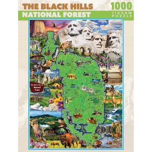 MasterPieces 1000 Piece Jigsaw Puzzle - Black Hills Map - 19.25"x26.75" - 1 of 4