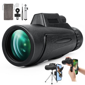 MOVSSOU Monocular Telescope 12x50 HD Monocular for Smartphone Adult Handheld Telescope Bird Watching Hiking Wildlife - 1 of 4