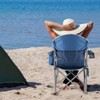 FURNIinspire Outdoor Portable Chairs Oversized Camping Folding Chair, Padded Chair With Cup Holder Storage, Cooler Bag, Blue , 25.19"*25.19"*42.12" - 2 of 4