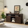 CAVINAS Farmhouse TV Stand Entertainment Console with Open and Closed Storage Space for TV Up to 65" - 2 of 4