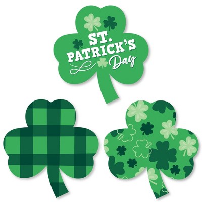 Glitter St. Patrick's Day Shamrock Cutouts 50ct