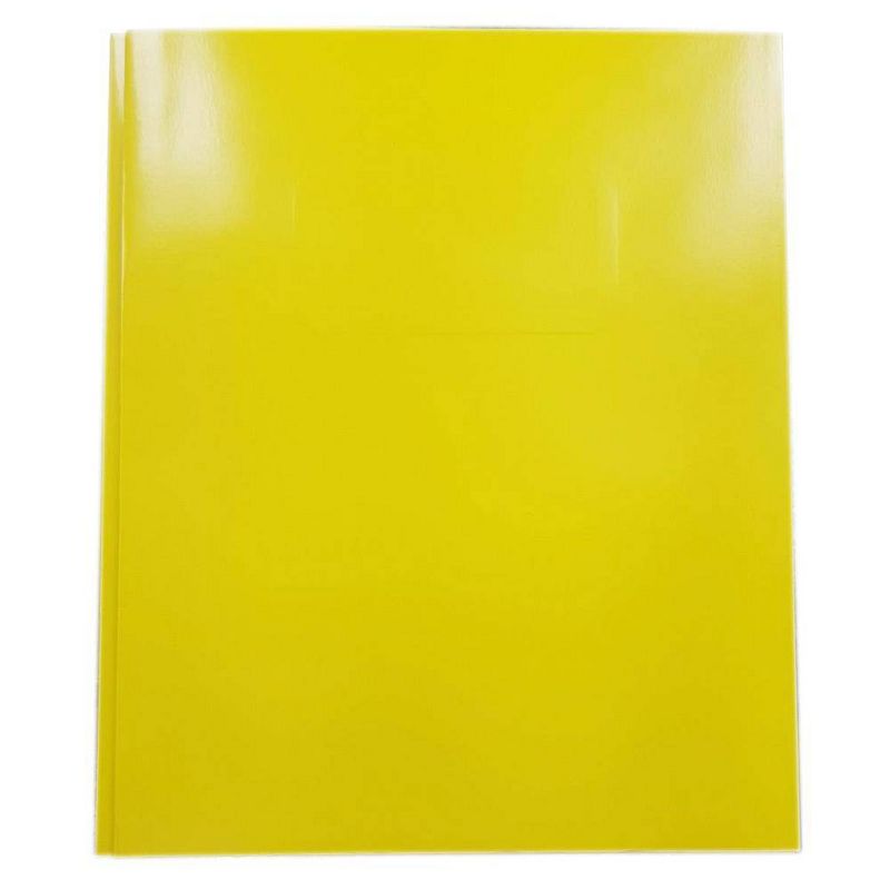 2 Pocket Paper Folder with Prongs Yellow - Pallex, 1 of 4