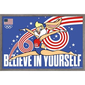 Trends International Looney Tunes x Team USA - Believe In Yourself Framed Wall Poster Prints - 1 of 4