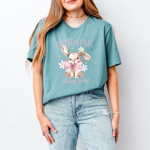 Simply Sage Market Coquette Cottontail Bunny Club Short Sleeve Tee - 1 of 4