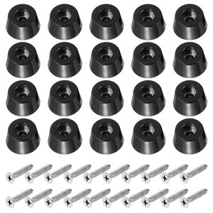 Unique Bargains Non Slip Rubber Durable Corrosion Resistant Furniture Pads 20 Pcs - 1 of 4