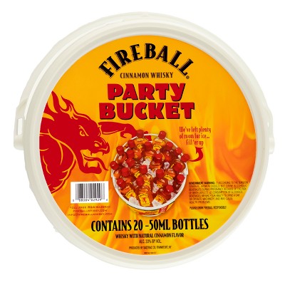 Fireball Red Hot Cinnamon Blended Whisky Party Bucket - 20pk/50ml Bottles