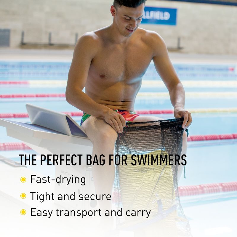FINIS Mesh Gear Bag - Mesh Swim Bag for Swim Gear and Accessories, 3 of 8