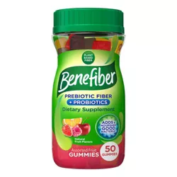 Benefiber Fiber+ Probiotic Gummies - 50ct