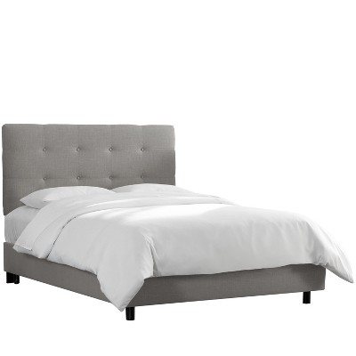 King Dolce Bed Gray Linen - Skyline Furniture