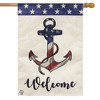 Briarwood Lane Everyday House Flag 40x28 For Outdoor Amercian Anchor Burlap House Flag - 2 of 4
