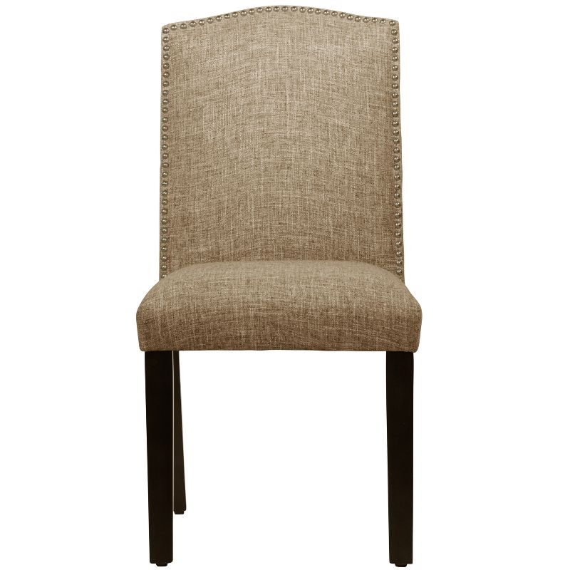 Skyline Furniture Ayala Nail Button Dining Chair in Linen, 3 of 11