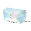 Unique Bargains Women's Durable Letter B Cosmetic Bag Blue 1 Pc - 2 of 3