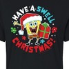 Women's - SpongeBob SquarePants - Have A Swell Christmas Cropped Graphic T-Shirt - 2 of 4