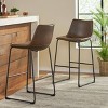 Set of 2 30" Cedric Faux Leather Barstool Vintage Brown - Christopher Knight Home - image 2 of 4