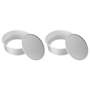 Unique Bargains Removable Loose Bottom Cheesecake Pan 2 Pcs - 1 of 4