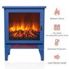 QingMoon Electric Fireplace Stove, 17" Freestanding Fireplace Heater with Realistic Flame Effects and Overheating Protection for Living Room, Bedroom - 3 of 4