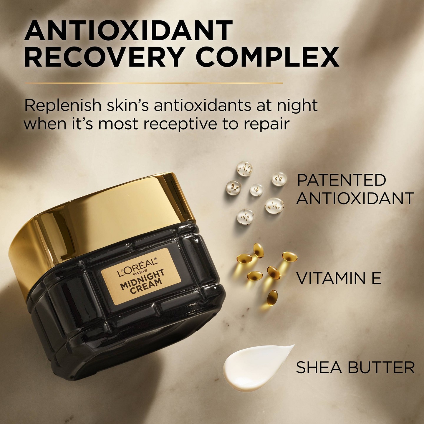 Ночной крем для лица L'Oreal Paris Age Perfect Cell Renewal Midnight, 1.7 oz, цвет: Кремовый — фото 6