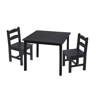 3pc Modern Kids' Round Table and Chair Set White - Gift Mark