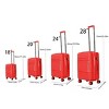 Kumasinova 6Pcs ABS Hardshell Luggage Set,Expandable Travel Suitcase with Lock,18/20/24/28" Carry-On&Checked Spinner Suitcase,Lightweight - 3 of 4