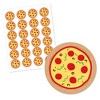 Big Dot of Happiness Pizza Party Time - Baby Shower or Birthday Party Circle Sticker Labels - 24 Count - 2 of 4